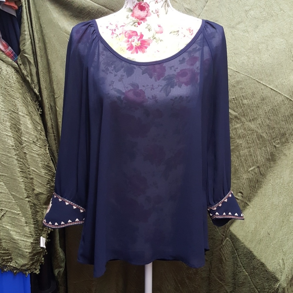 Anthropologie"Sweet Journey" Blouse sz Lg